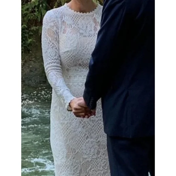 BHLDN Tenley Size 14 (street 10) Wedding dress - Picture 4 of 9